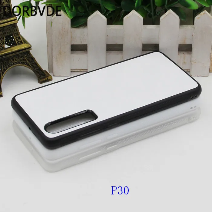 2D сублимационный резиновый чехол из ТПУ + поликарбоната для P30 Lite P40 PRO e с