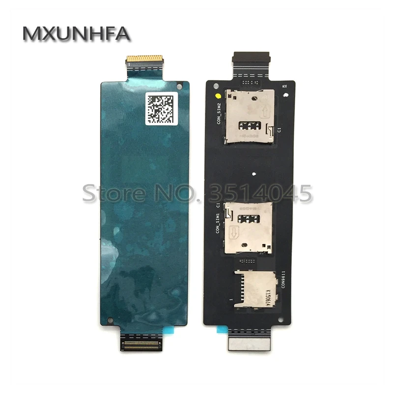 MXUNHFA 10pcs/lot SIM Card Reader Holder Connector Slot Flex Cable For ASUS ZenFone 2 ZE551ML ZE550ML 5.5 Inch Replacement | Мобильные