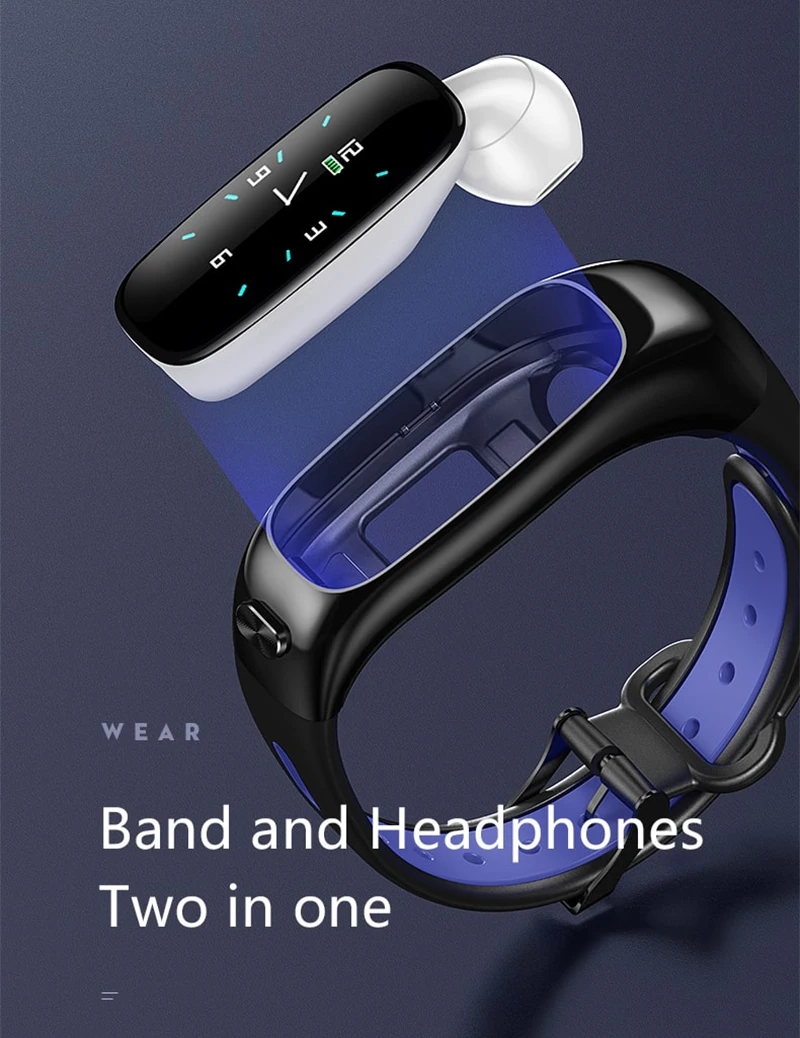 TWS Bluetooth 5,0 наушники беспроводные наушники пульсометр кровяное давление здоровье водонепроницаемые спортивные наушники умные часы для телефона