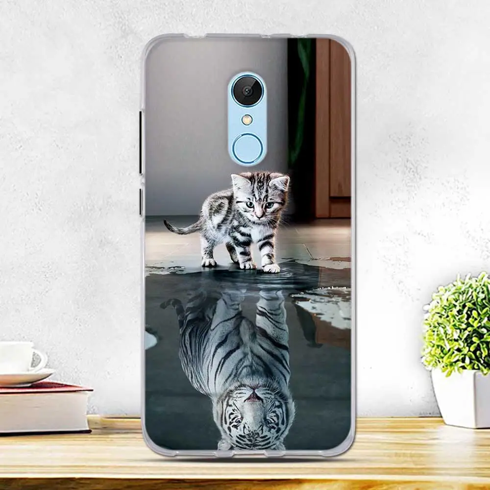 Чехол для Xiaomi Redmi 5 мягкий силиконовый чехол из ТПУ с 3D рисунком чехол-бампер