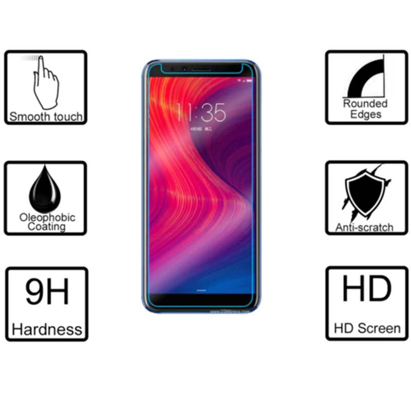 Закаленное стекло для lenovo K5 Экран протектор телефон защиты flim 0 3 мм ультра-тонкий