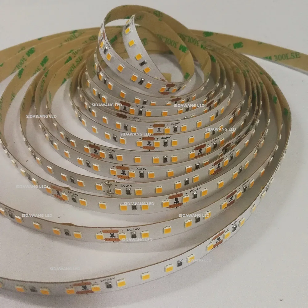 Суперяркие светодиодные ленты CRI&gt90Ra 5 м DC24/12 В 2835SMD 22-24lm/LED 2700-6500K 120 светодиодов на
