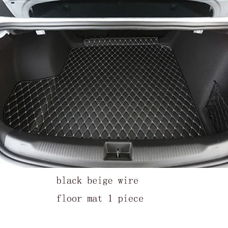 Lsrtw2017 TPE XPE коврик багажника автомобиля для Buick Regal Opel Insignia Gs - Название цвета: black beige wire 1