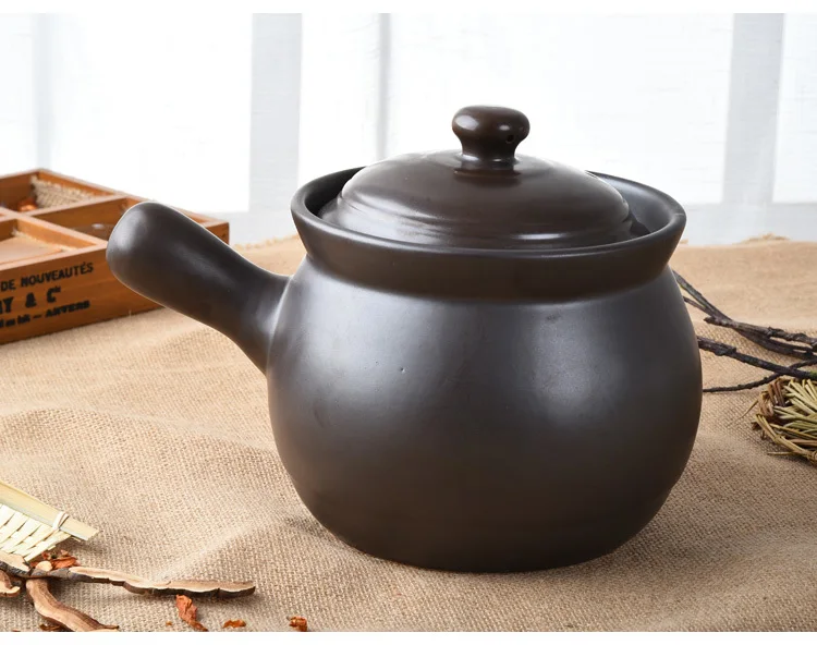 

Pot casserole boiled herbal medicine decocting stew soup pot traditional Chinese medicine drug boiler ceramic casserole 2.5L