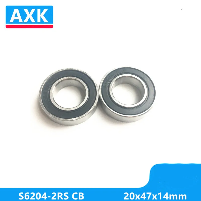 Axk S6204 2rs Cb Abec 3 нержавеющая сталь 440c Гибридный керамика радиальный