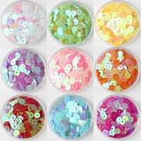 6mm sequin pvc colorful flat round loose sequins paillettes sewing wedding craftkids diy slim filling material 720pcs