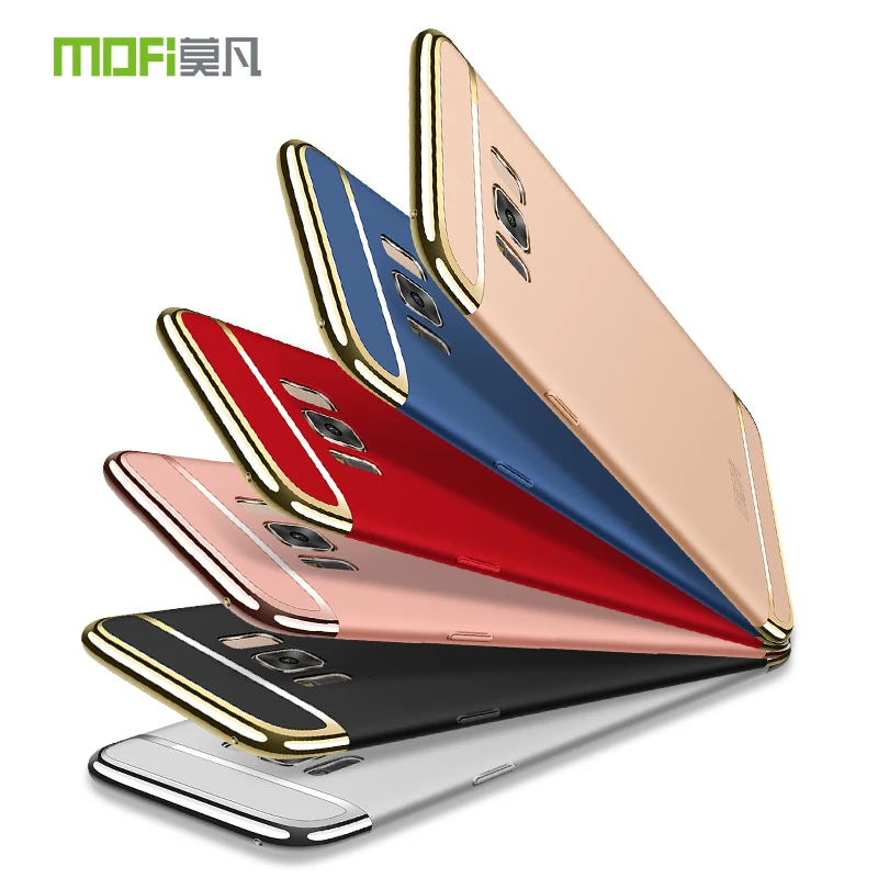 Для Samsung S8 чехол бампер Galaxy задняя крышка роскошный mofi тонкий жесткий 3 в 1
