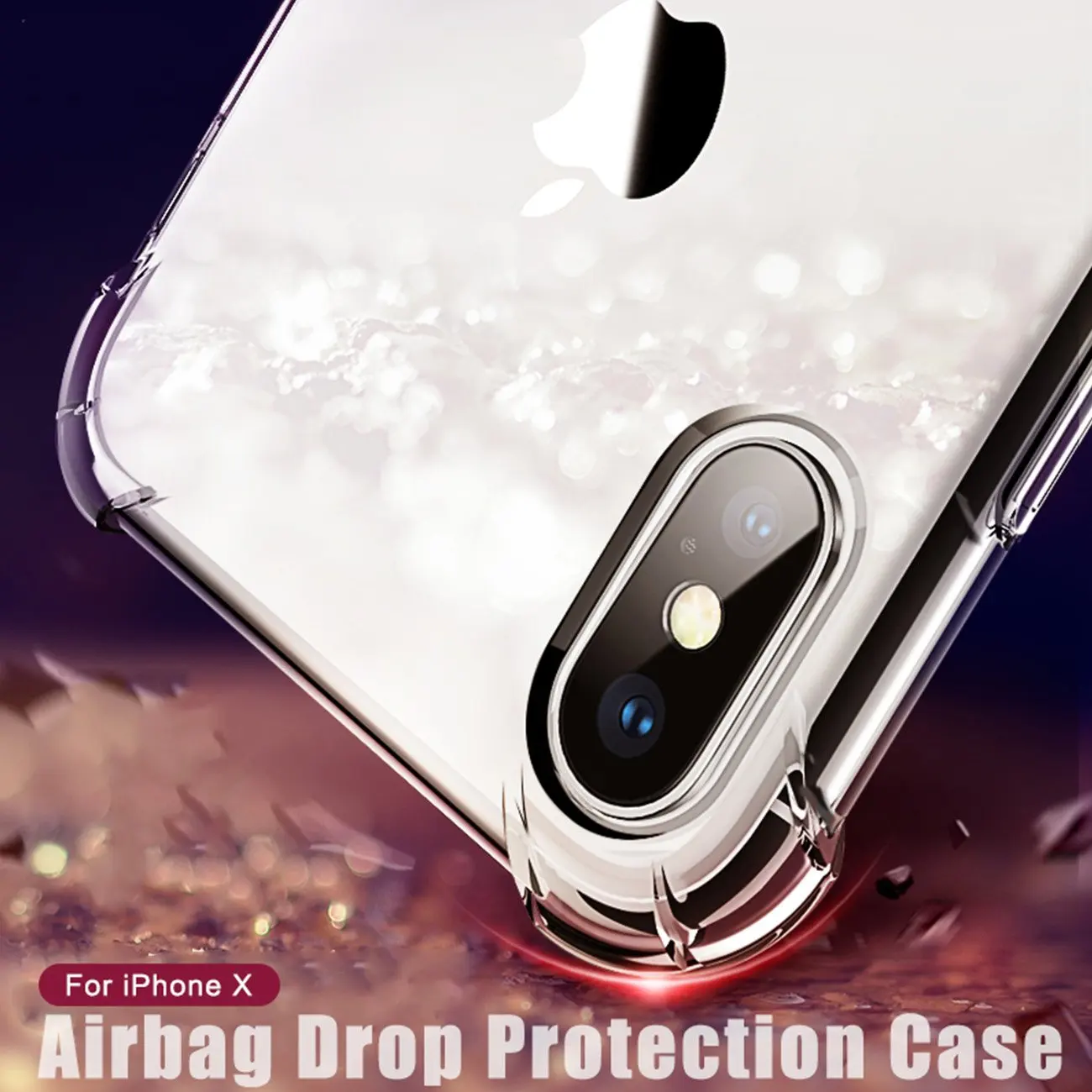 Чехол с "воздушной подушкой" для iPhone 7 Plus, 8, 5, 5S, SE, 11 Pro, Max, Кристальный Мягкий ТПУ чехол с цветами для iPhone X, 6, 6 S, XS, MAX, XR, противоударный чехол