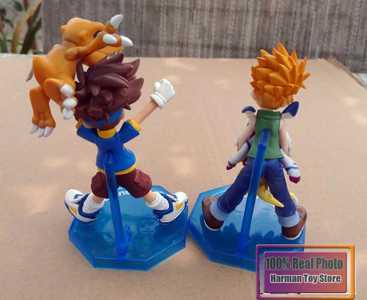 Фигурка из японского аниме Приключения Digimon 11 см YAGAMI TAICHI &amp Agumon/ишида Ямато Gabumon