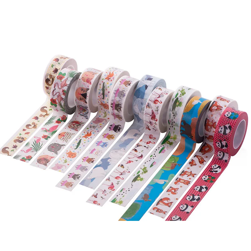 

1PCS New Flamingo Washi Tape DIY Decoration Scrapbooking Planner Masking Tape Adhesive Tape Kawaii Stationery