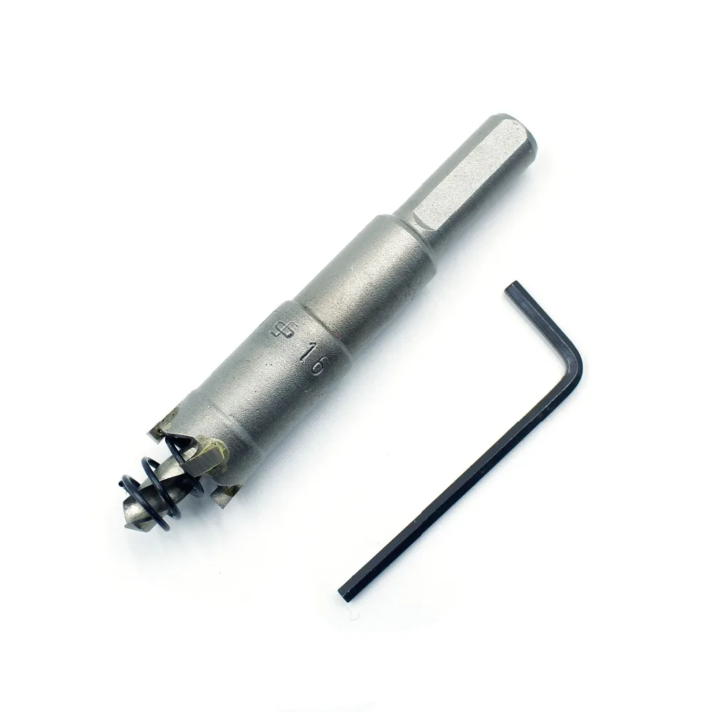 

Core Drill Bit 16mm Hole Saw Metal Drilling Brocas Straight Shank Drill Bits for Metal Cutting Stainless Steel Plate Power Tools