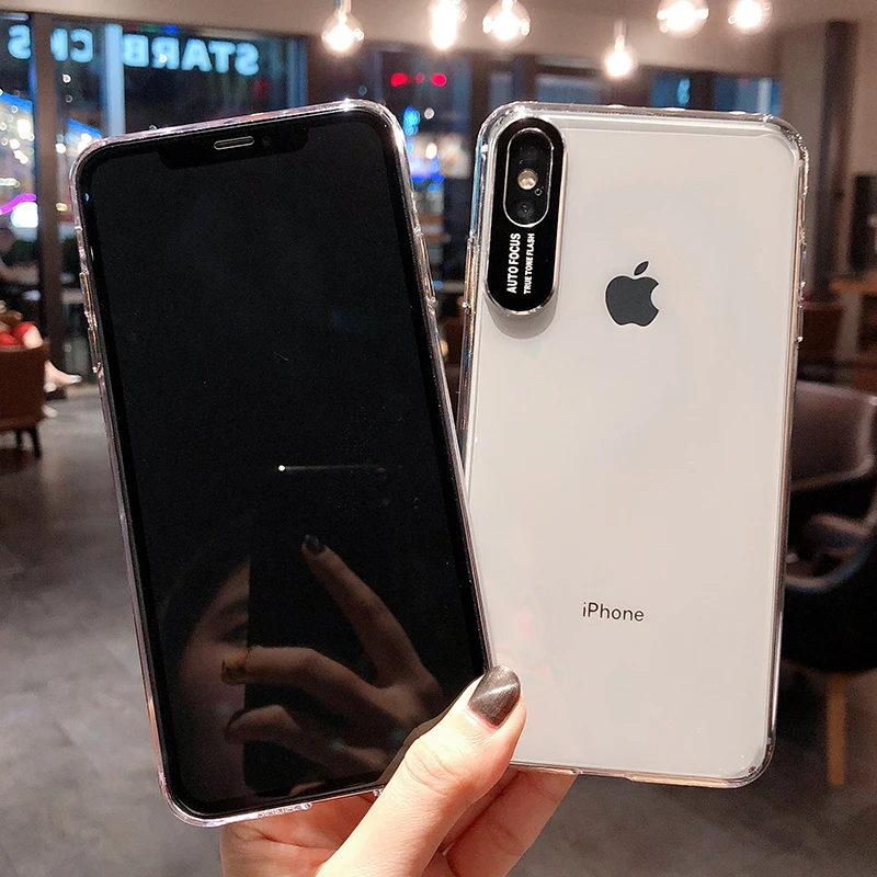 Acrylic Two-in-One Phone Case For Iphone XR XS XSMAX Metal Protection iphone 6 6s 7 7Plus 8 Plus Plastic Cover |