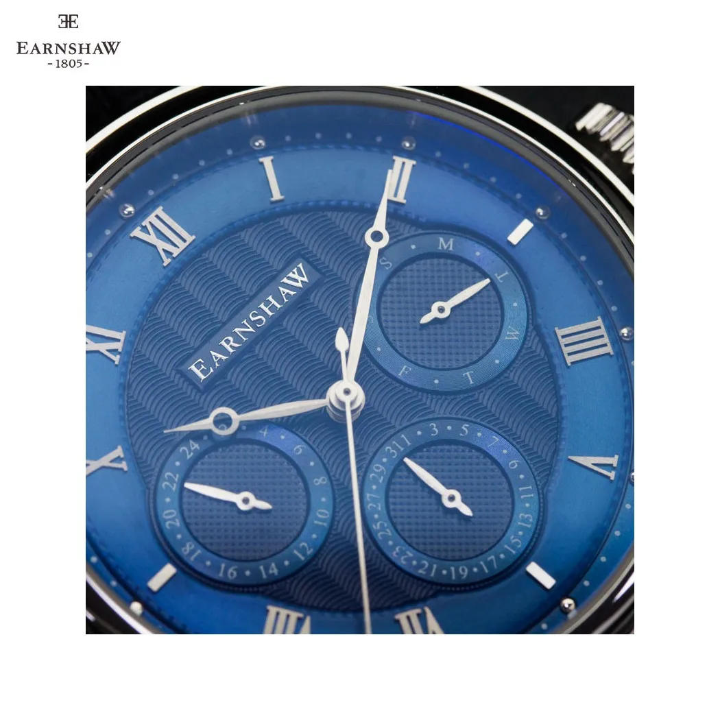 Наручные часы Earnshaw ES-8103-01 мужские кварцевые на кожаном ремешке |