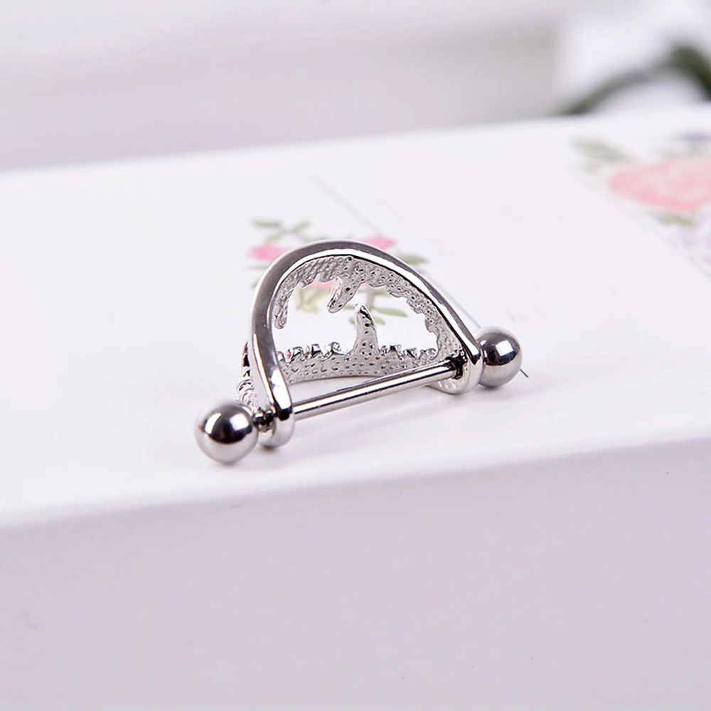 Нестандартное альтернативное зубное кольцо в форме зубов для сосков языка