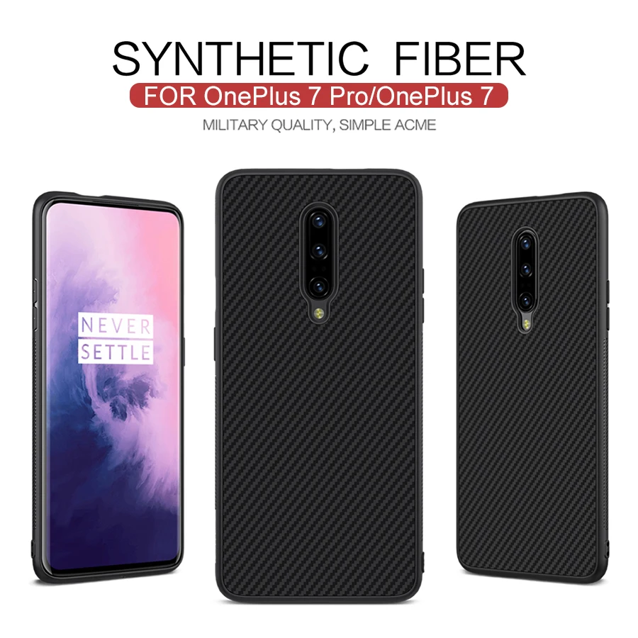 Чехол для OnePlus 7 Pro Nillkin нейлоновый и Синтетический из углеродного волокна задняя