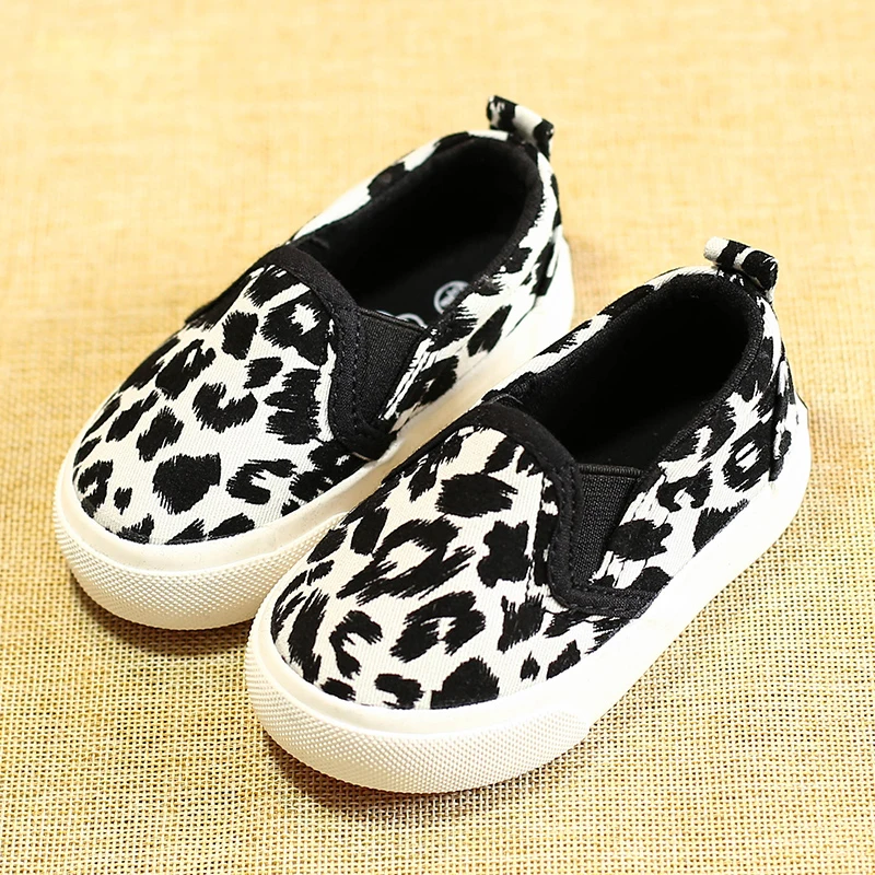 Children Shoes 2017 Autumn Boys Girls Casual Fashion Leopard Canvas Kids Sneakers Soft Sole Comfortable Toddler Baby | Детская одежда и
