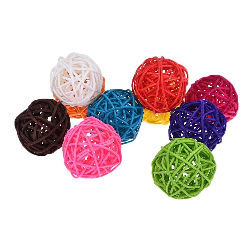 Colorful Round Beads Parrot Toy Pet Bird Favorite Interactive and Chewing DIY Accessories 10 pcs/bag | Дом и сад