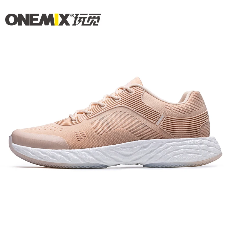 apple gold ONEMIX легкие кроссовки мощный отскок дышащие жаккардовые вамп нежные ощущения на ощупь мужские кроссовки Max 12,5 - Цвет: apple gold