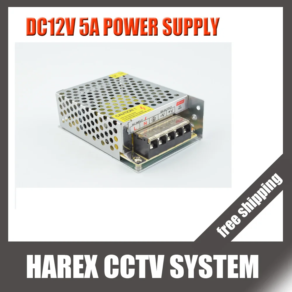 Адаптер питания для камеры видеонаблюдения 12 в пост. Тока 5 А 60 Вт | Безопасность и