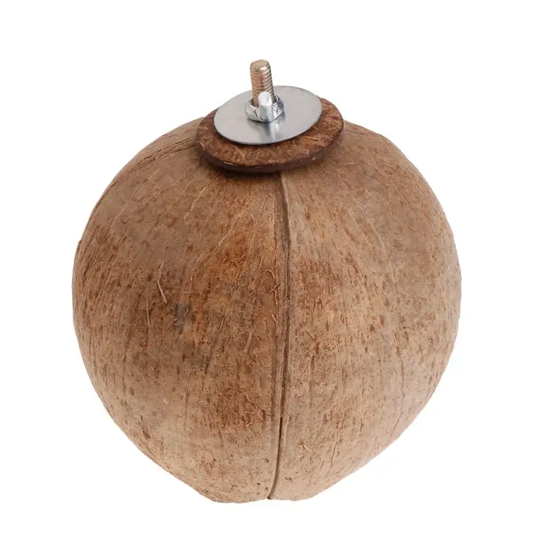 Гнездо для попугая натуральный кокосовый корпус домашняя клетка кормушка птиц