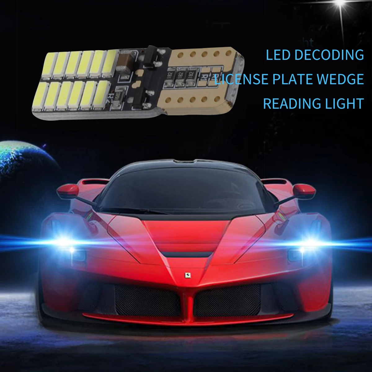 JOGMACHINE T10 24smd светодиодный светильник лампы автомобилей CANBUS без ошибок 4014 12V 24V супер яркий просвет лампа белый красные, синие фиолетовые