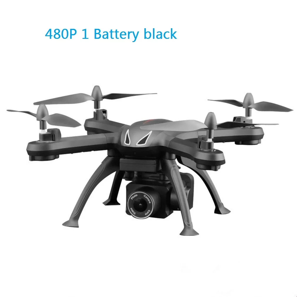 X6S Радиоуправляемый Дрон 4K 1080p Квадрокоптер с 720p 480p HD камерой 2,4 ГГц Wifi FPV дроны аэрофотосъемка Дрон долгое время RC самолет - Цвет: 480p 1 battery black