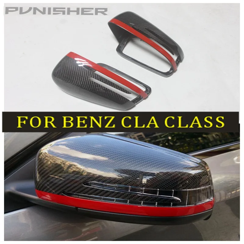Для Mercedes Mirror W204 W212 W207 W176 W218 Carbon Mercees A B C E S CLS GLK Class замена зеркала из углеродного