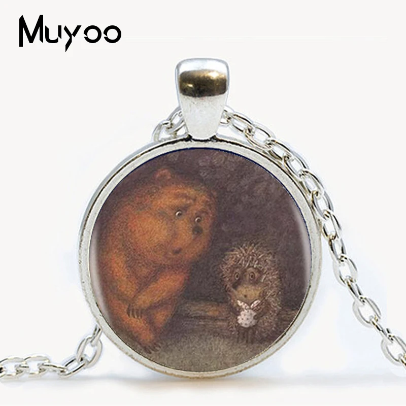 Ежик в тумане кулон ожерелье длинные Чиан заявление модное ручной работы