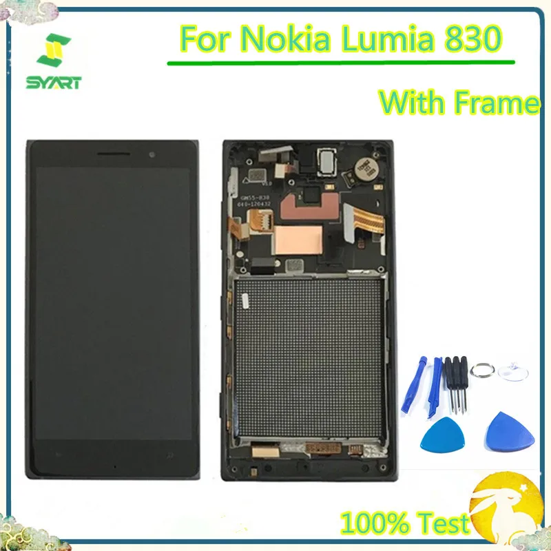 5.0'' LCD Display For Nokia 830 Touch Screen Digitizer Assembly With Frame Panel Part Lumia RM-984 | Мобильные телефоны и