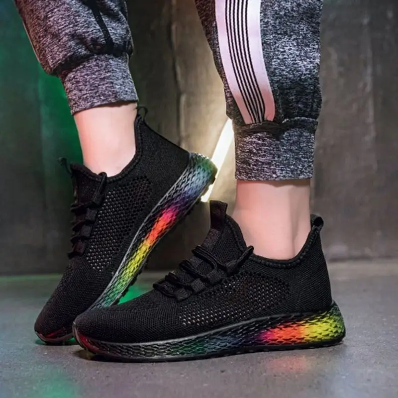 LebaLuka Women Sneakers Casual Mixed Color Vulcanized Shoes Outdoor Brand Breathable Lace Footwear Size 35-40 | Обувь