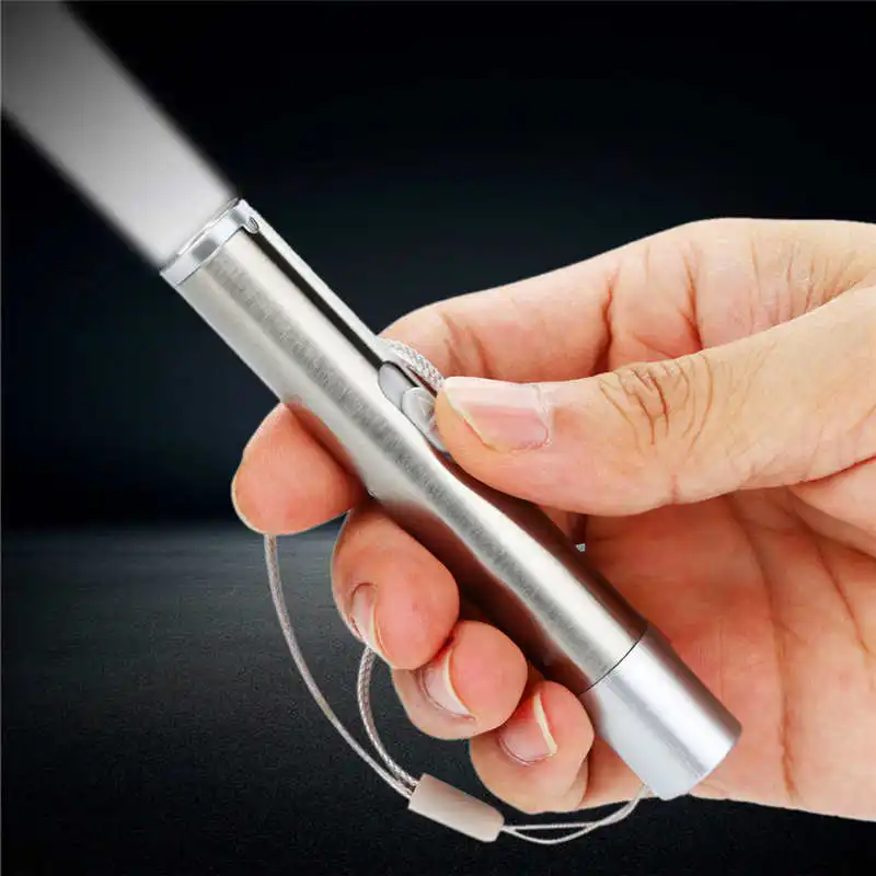 Новый миниатюрный Перезаряжаемый USB фонарик фонарь лазерный указатель мощный