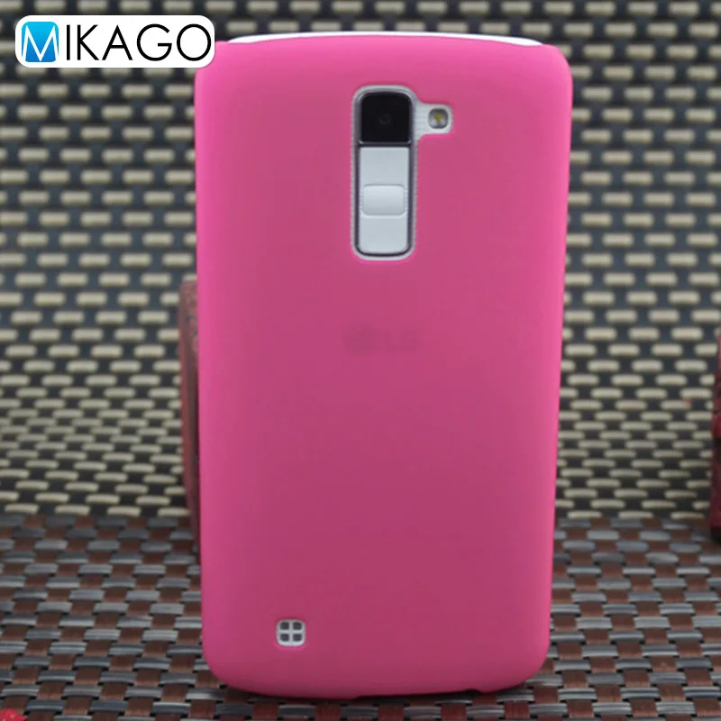 Пластик Coque 5.0For Lg K7 чехол для Lg K7 Tribute 5 двойной Lg-X210 X210 X210Ds LS675 MS330 телефона чехол-лента на заднюю панель - Цвет: pink