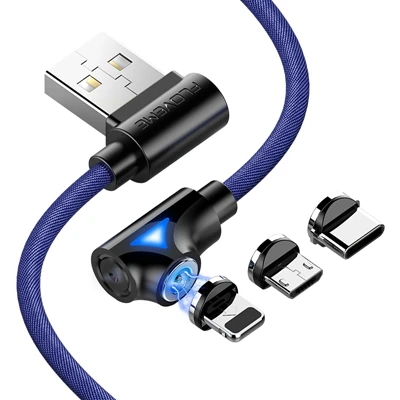 FLOVEME Магнитный USB кабель для iPhone зарядное устройство налокотник магнит микро кабель typec для samsung Xiaomi huawei зарядный провод освещает 1 м - Color: SG003