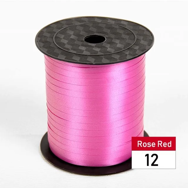 rose red 200 м/лот DIY атласные ленты ручной работы поставки Свадебные День рождения Подарочная коробка для украшения упаковочные ленты - Цвет: rose red
