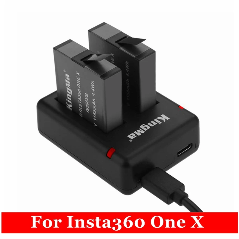 Аккумулятор и зарядное устройство для Insta360 One X 1150 мАч заряжаемый аккумулятор+ Micro/type-C порт двойное зарядное устройство камеры аксессуары комплекты