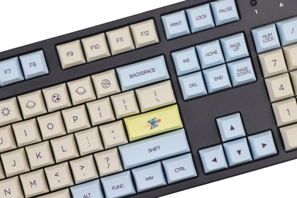 Лунная посадка профиль XDA keycap 121 клавиши краска сублимированная для MX