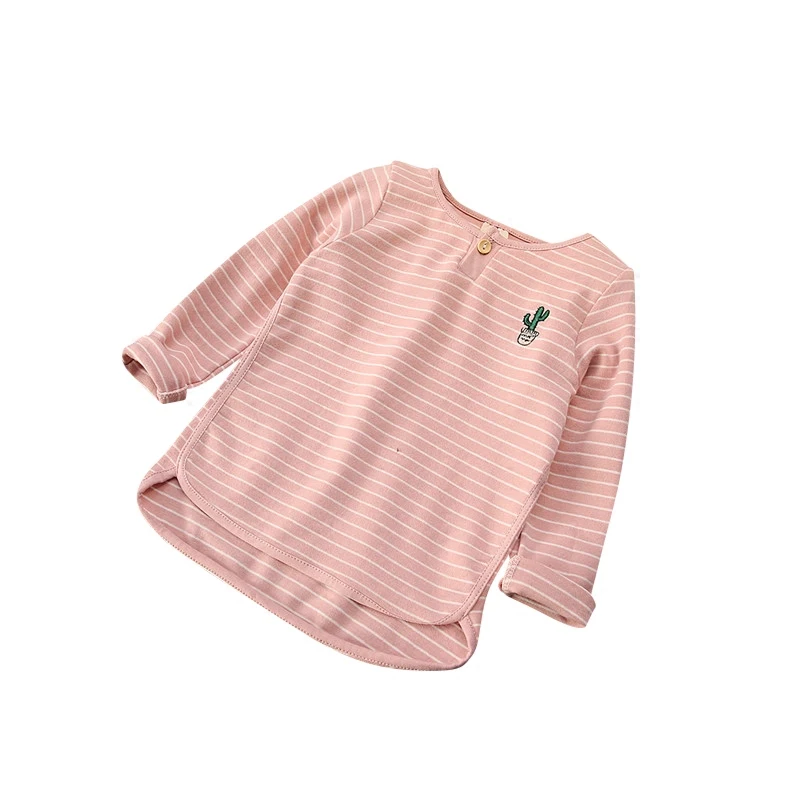 

2018 new girls boys Shirts striped cactus fashion Sweatshirts Clothes