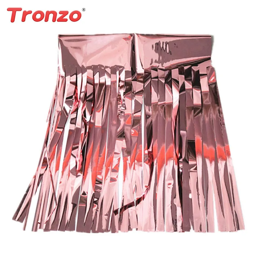 Свадебная гирлянда Tronzo из розового золота с искусственными кисточками для дня