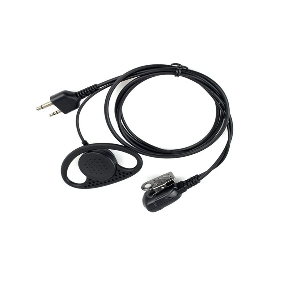 Гарнитура с ушным крючком D образной формы наушники вкладыши PTT для двухсторонней