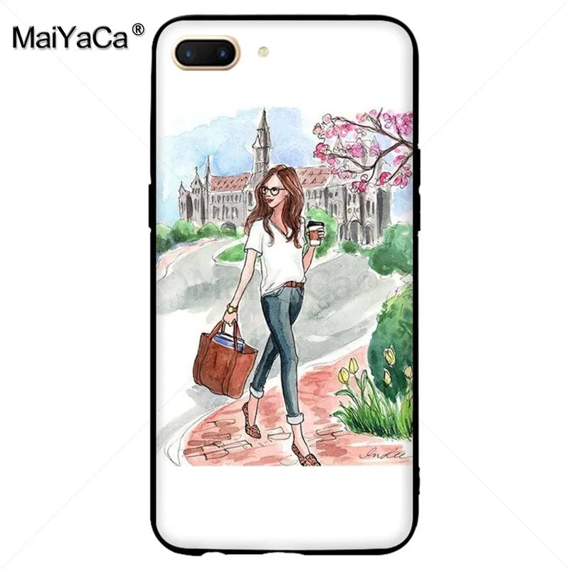 MaiYaCa Beautiful summer Love Dress Shopping travel Girl Phone Case for OPPO R9s R11 R9 R15 casefor vivo X9sPLUS X20plus case | Мобильные