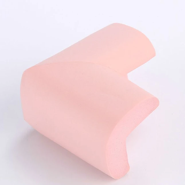 8 PCS Pink 8 шт. 55 мм* 55 мм* 12 мм утолщенная угловая Защитная пленка для стола с бесплатной лентой защита от детей мягкая накладка - Цвет: 8 PCS Pink