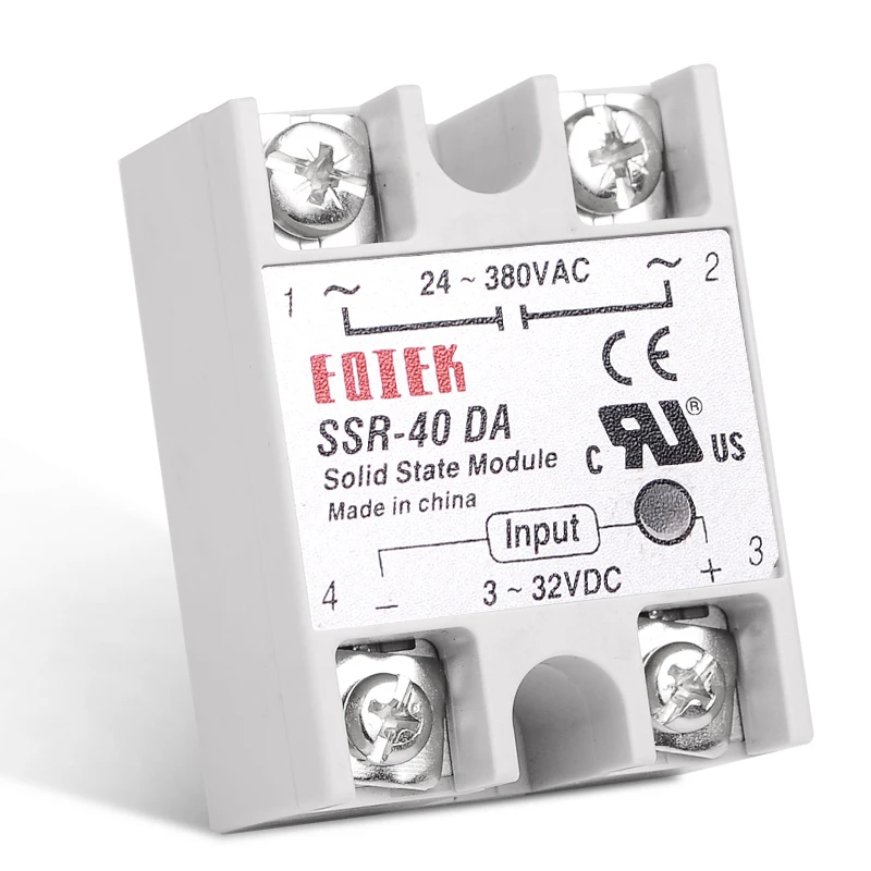 DC-AC 220 V реле Твердые промышленные реле SSR 40 да 3-32 V DC Вход и 24-380VAC Выход 40A AC Выход нагрузки
