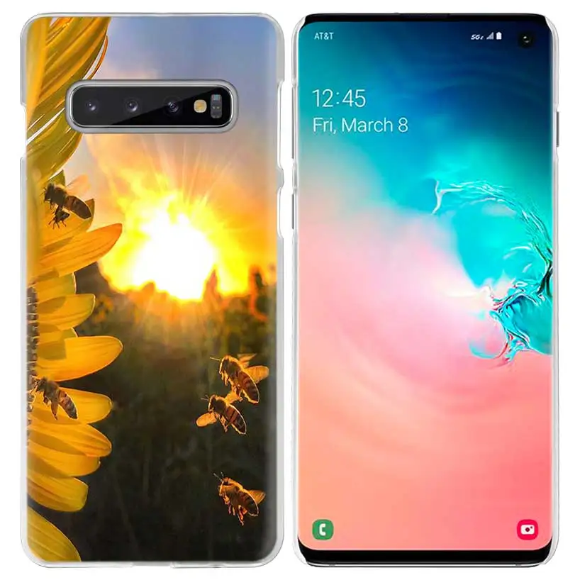 05 Пчелы Золотой Мёд чехол для samsung Galaxy S10 5G S10e S9 S8 M30 M20 M10 J4 J6 плюс J8 Note 8 9 животных жесткий чехол из ПК для телефона - Цвет: 05