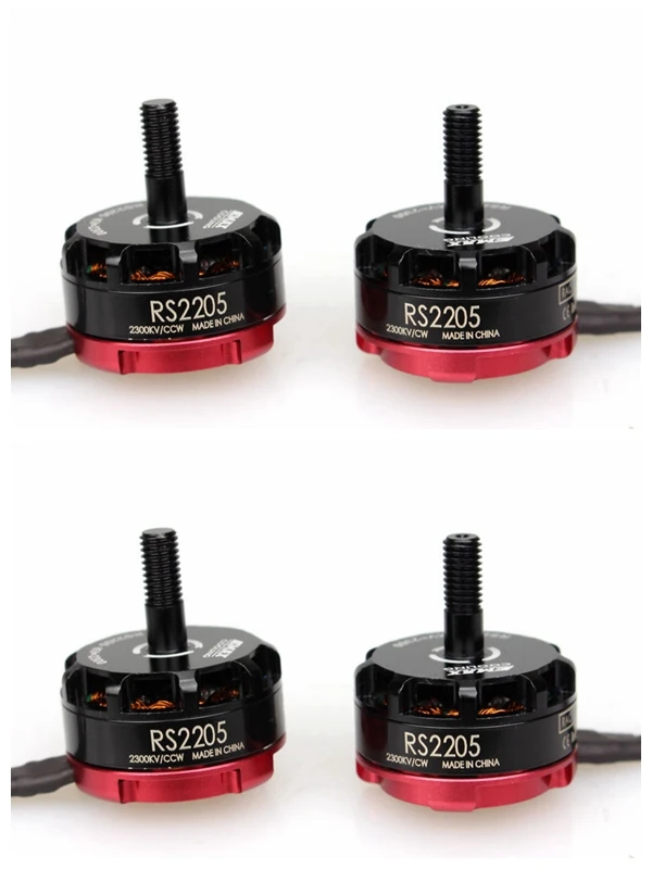 4 шт. EMAX RS2205 2300KV бесщеточный двигатель 2CW 2CCW для гоночного квадрокоптера QAV250 QAV300 FPV