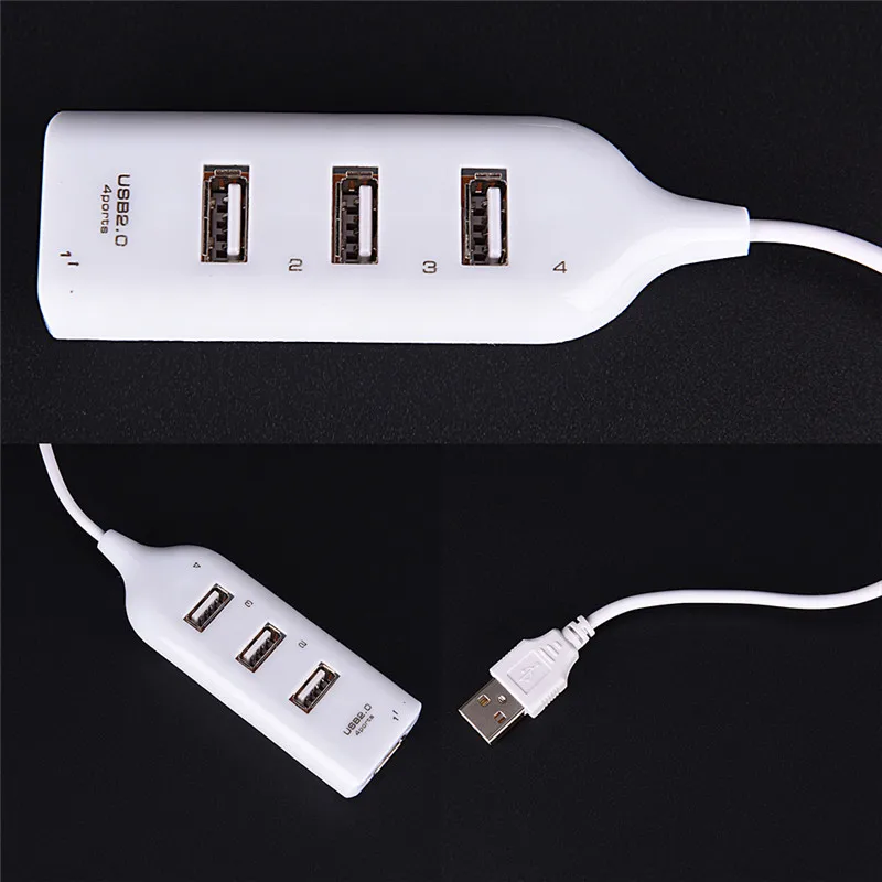 Новинка Лидер продаж высокоскоростной 4 портовый разветвитель USB 2 0 адаптер для
