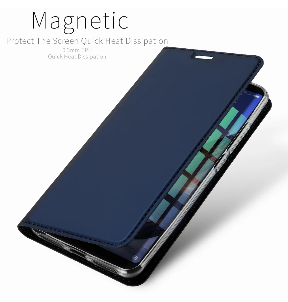 Для Xiaomi Mi Max 3 Магнитный чехол Max3 Роскошный из искусственной кожи для телефона MiMax