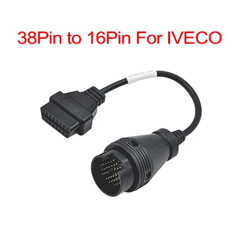 For IVECO 38pin Для Honda 5pin к БД 16pin Женский адаптер OBD/OBD2 диагностический кабель 5pin до 16 контактный разъем кабель для honda Obd2 черный кабель - Цвет: For IVECO 38pin