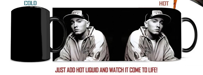 Eminem Волшебная кофейная чашка кружка пивной чай керамическая чашка теплообмен цвета творческие подарки