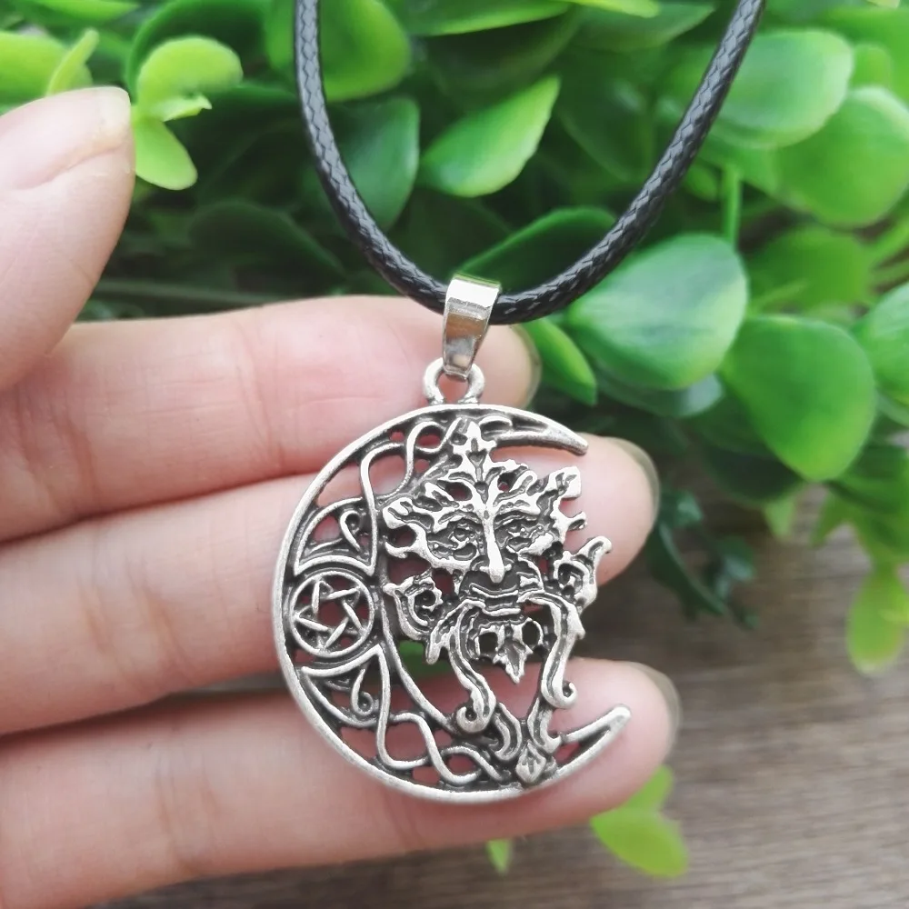 Кельтский зеленый человек ожерелье кельтский Викка языческий Бог дерево дух