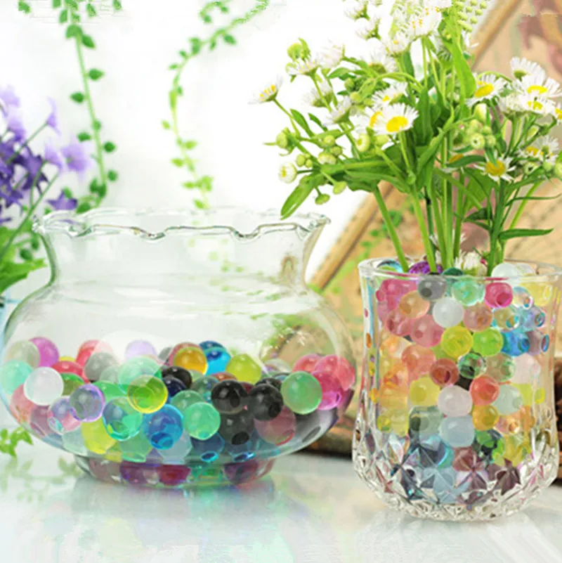 Белый цвет 1000 шт./лот жемчужные хрустальные водяные бусинки для почвы Волшебные